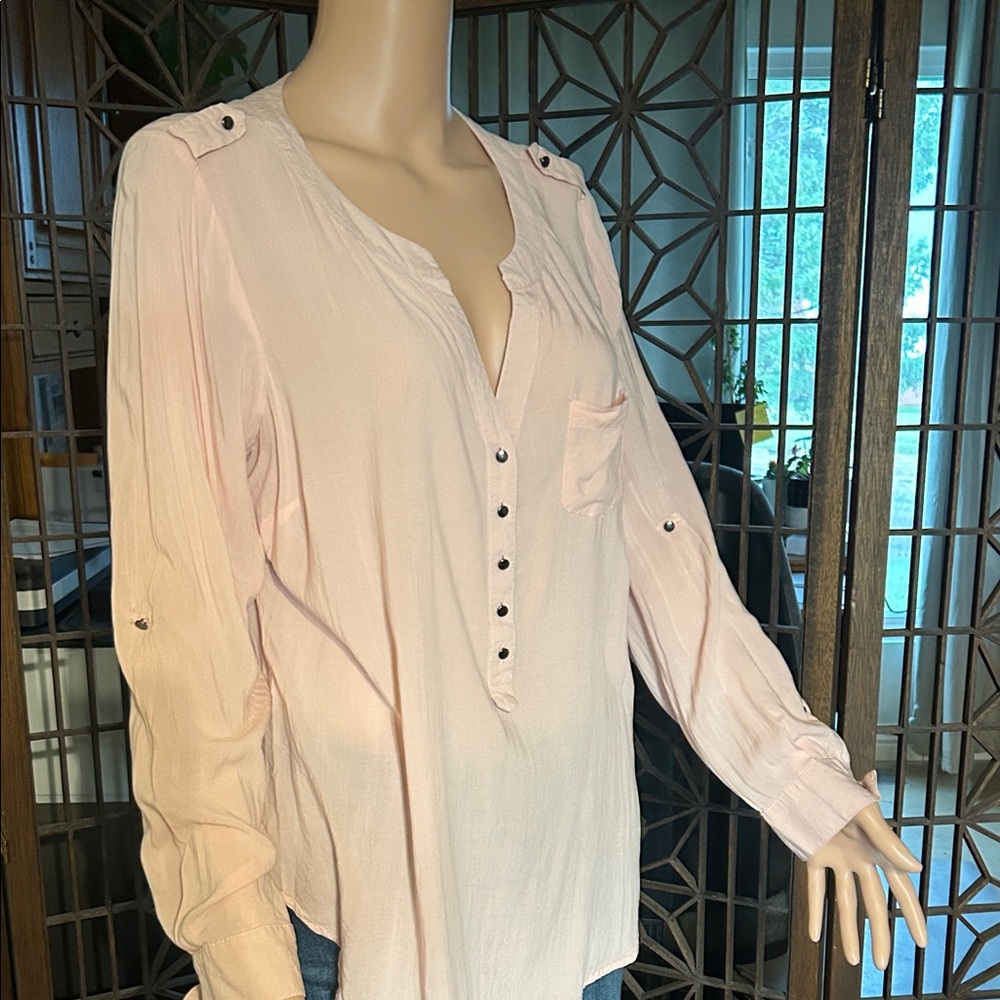 TORRID PEACH BLOUSE SIZE 0